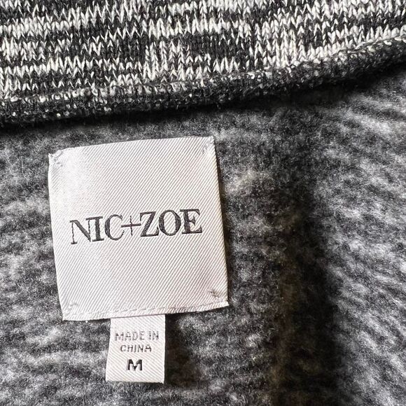 Nic-zoe‎ Women's Grey and Black Lounge Around Spacedye Jacket - Picture 6 of 8
